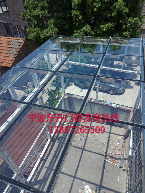 宁波夹胶钢化玻璃铝合金阳光房不锈钢阳光房露台屋顶别墅花房设计