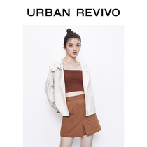 UR2020春秋新品青春女装斯文帽领宽松夹克外套YV07S1EN2000