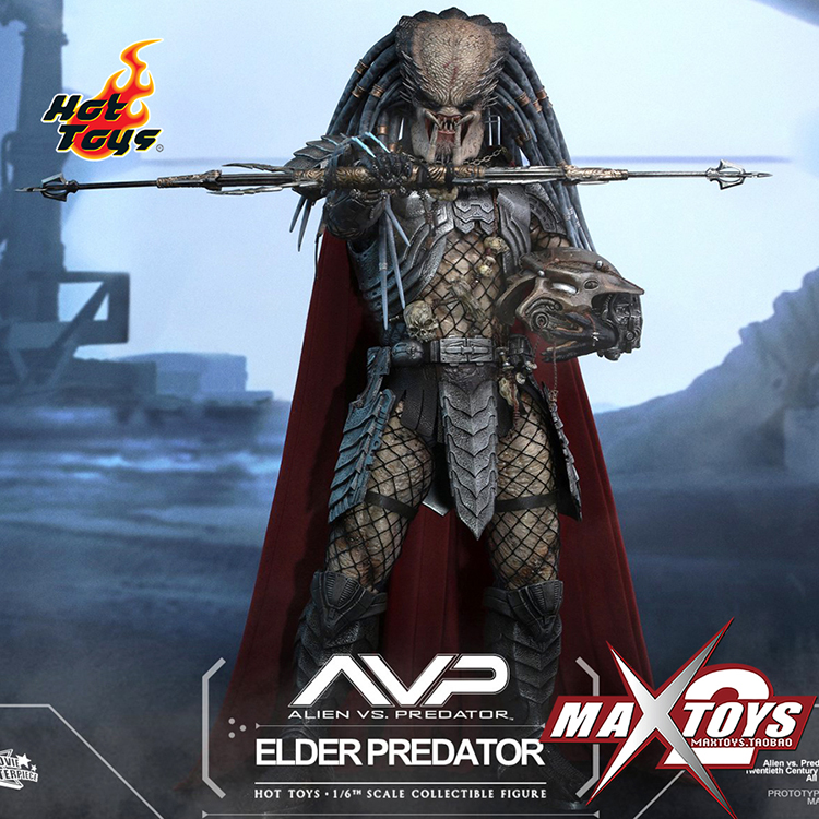 包邮#全新现货# hottoys ht mms325 avp 铁血战士 铁血长老 2.