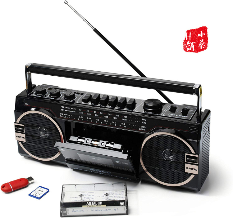 德国ricatech复古80年代磁带机mp3收音多功能录音收录播放机