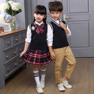 幼儿园园服套装中小学生校服春秋装英伦学院风男女儿童装演出班服小学生班服