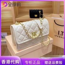 Hong Kong MK Оригинальная женская сумка 2024 Новая кожаная цепная сумка