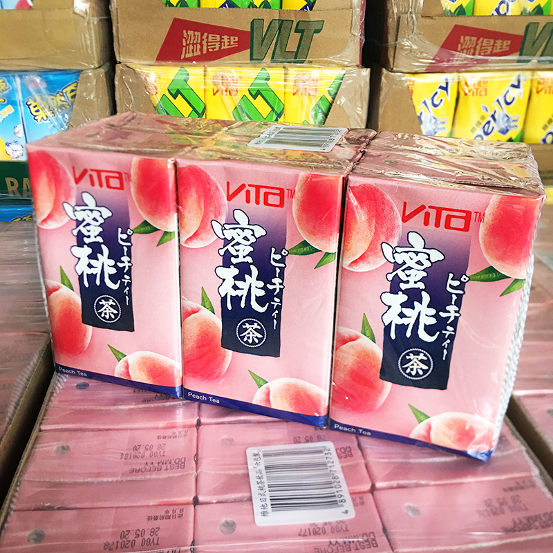 维他vita日式蜜桃茶饮品250ml*24盒 港式维他柠檬茶 香港进口饮料