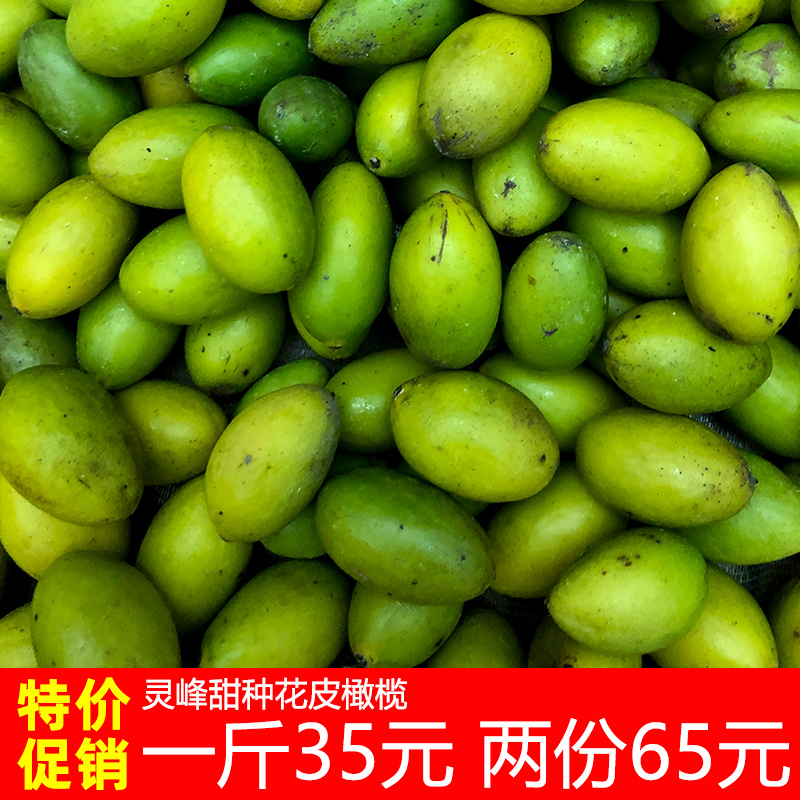 【灵峰甜种花皮】橄榄果新鲜青果现货酥肉无粕回味甘甜500g包邮