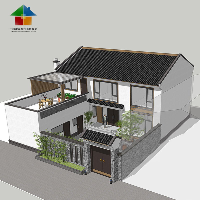 2157新农村房屋别墅二层楼户型图自建房设计图纸乡村新款两层楼房