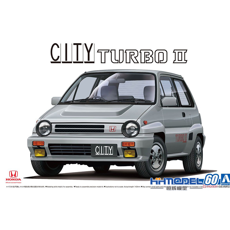 恒辉模型 青岛社 05480 1/24 本田锋范 aa city turboⅡ '85 车模