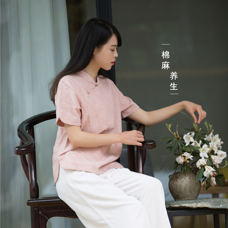 共312 件棉麻茶艺师服装女相关商品