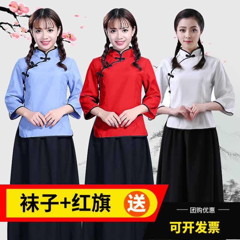 共858 件中山装女班服相关商品