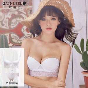 歌瑞尔性感小胸聚拢婚纱礼服女士内衣套装【文胸+内裤】炫耀仃芷内衣套装