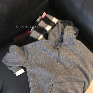 kitchclassic林林家 自留 超爱的韩国百搭连帽假两件懒人卫衣 2色卫衣