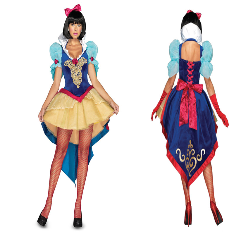 万圣节cosplay服装白雪公主服装成人服装女王装公主连衣裙演出服
