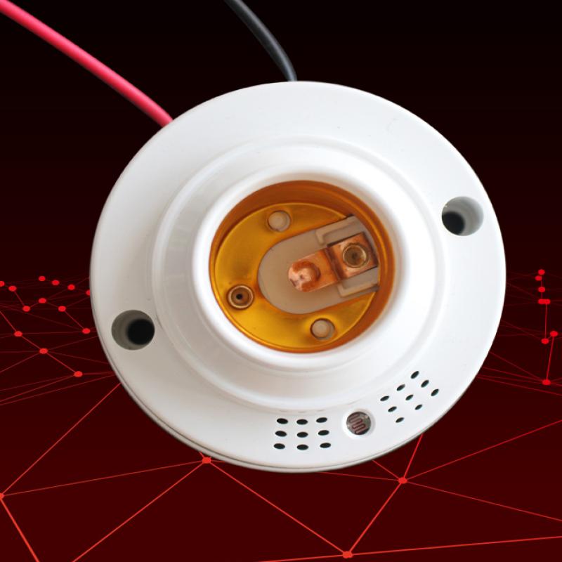 灯口智能感应器人体声控灯座开关楼梯间吸顶灯车库感应灯自动