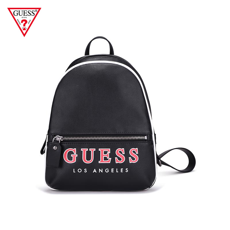 guess original系列女式纯色拼接字母logo双肩包-bl696932