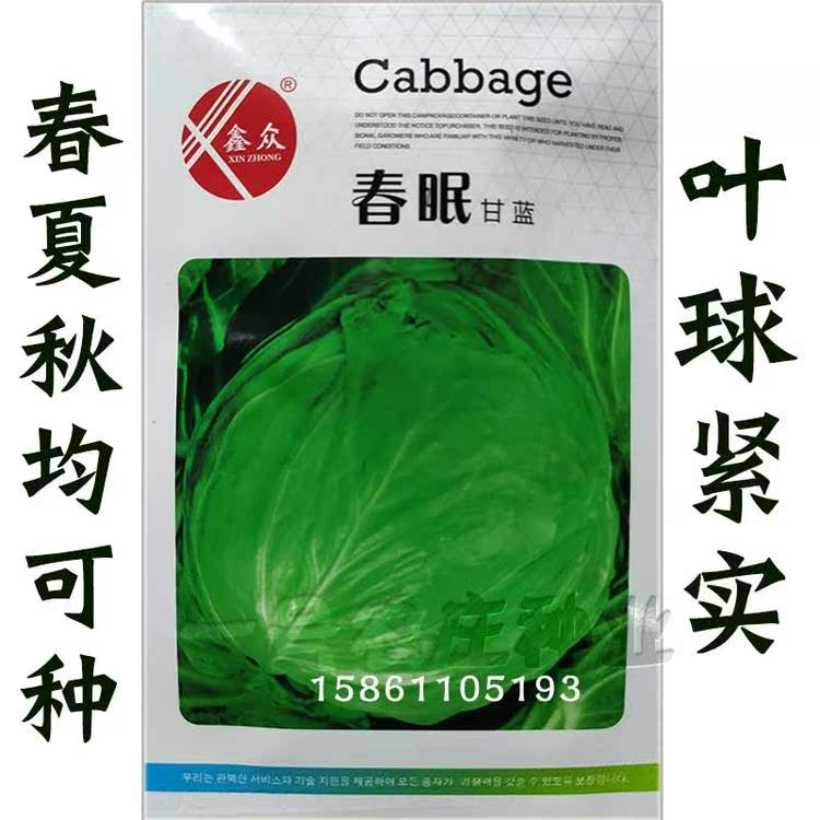 甘蓝种籽包心菜高产卷心菜种子包菜秋季夏季四季蔬菜孑结球耐热
