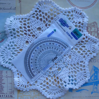 数学考试专用量角器-号小青蛙三角板 半圆仪定