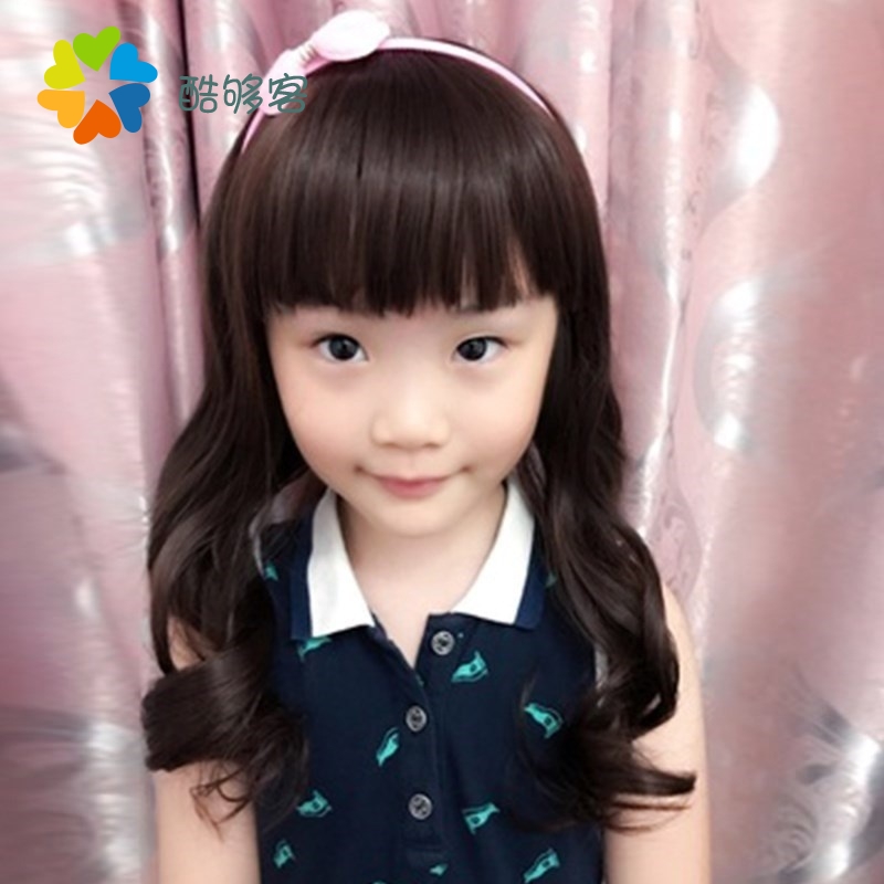 头饰长款女童假发发饰公主长发卷发头发小女孩假辫子小孩造型夹5