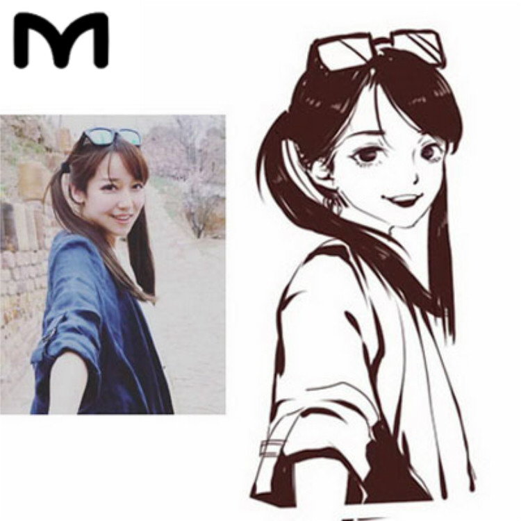q版头像设计肖像画定制卡通情侣漫画手绘卡通人物真人照片转手绘