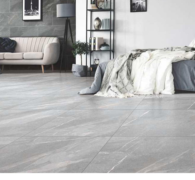 灰色通体大理石瓷砖600x600闪电纹客厅防滑耐磨瓷砖地板砖别墅砖