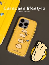 CARECASE 烘干猫咪二合一磁吸磨砂手机壳 适用于苹果 15 14 13 12 Pro Max 原创设计 创意可爱卡通 有趣ins风