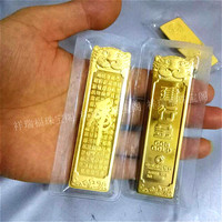银行样品摆-真金条金店银行样品金条金砖镀金