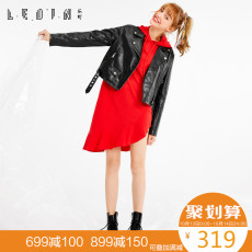 Кожаная куртка Yurakucho cwbd73803 2017 Chic
