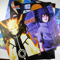 动漫周边 火影忍者 鸣人佐助 鼬 8张装大海报24寸58*42壁画贴纸