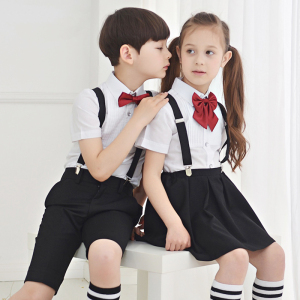 六一儿童节礼服套装表演校服背带裤小学生大合唱男童女童演出服装儿童合唱服