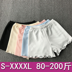 胖mm大码200斤打底裤外穿女夏薄款加肥加大三分短裤安全裤防走光安全裤夏