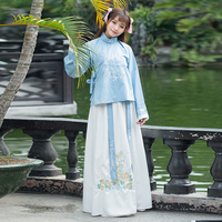 齐胸襦裙下裙-服打版 齐胸襦裙下裙 汉伊人汉服